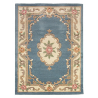 Flair Rugs koberce Ručně všívaný kusový koberec Lotus premium Blue - 120x180 cm