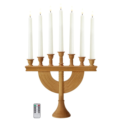 MARKSLOJD Markslöjd Torpa hnědý adventní svícen na baterie