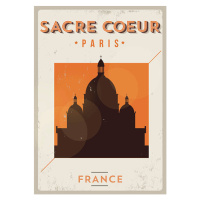 Ilustrace Typographic Paris City Poster Design, kursatunsal, 30 × 40 cm