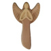 AMADEA Dřevěný anděl modlící se, masivní dřevo, 22x15x2 cm