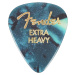 Fender 351 Shape Picks, Extra Heavy, Ocean Turquoise