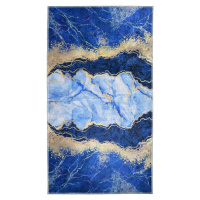 Modrý/ve zlaté barvě koberec běhoun 200x80 cm - Vitaus