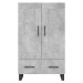 vidaXL Skříň highboard betonově šedá 69,5x31x115 cm kompozitní dřevo