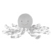 NATTOU - První hračka pro miminka chobotnička PIU PIU Lapidou grey-white 0m +