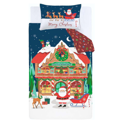 Povlečení na dvoulůžko 200x200 cm Santa's Workshop – Catherine Lansfield