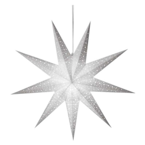 Vánoční hvězda papírová EMOS DCAZ09 230V bílá E14 bez žárovky
