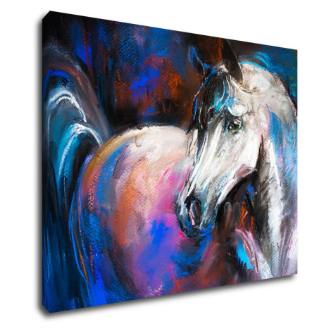 Impresi Obraz Barevný kůň - 90 x 70 cm