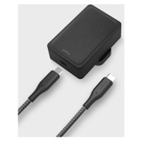 UNIQ Versa Slim USB-C (PD) 18W síťový adaptér s kabelem uhlově šedý