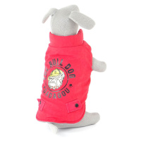 Vsepropejska Bulldog zimní bunda pro psa Barva: Červená, Délka zad (cm): 30, Obvod hrudníku: 44 