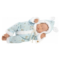 Llorens 63301 Little baby spící realistická panenka miminko s měkkým látkovým tělem 32 cm