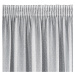 Dekorační vzorovaná záclona s řasící páskou PAULA bílá/stříbrná 140x270 cm (cena za 1 kus) MyBes