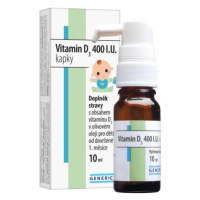 Vitamin D3 400 I.U. kapky 10 ml Generica