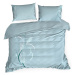 Povlečení REINA I. modrá 100% saténová bavlna 1x 200x220 cm, 2x povlak 70x80 cm francouzské povl