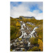 Fotografie Lofoten waterfall on Moskenesoya, Lofoten, Norway, miroslav_1, 26.7 × 40 cm