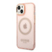 Guess GUHMP14MHTCMP hard silikonové pouzdro iPhone 14 PLUS 6.7" pink Gold Outline Translucent Ma