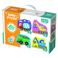 Puzzle baby Stavební Auta 4 ks