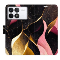 iSaprio Flip pouzdro Gold Pink Marble 02 pro Poco F6 Pro