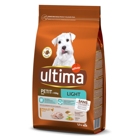 Ultima Mini Adult Light s kuřecím - 3 kg (2 x 1,5 kg) Affinity Ultima