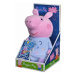 Peppa Pig 2v1 plyšový usínáček hrající + světlo, modrý, 25 cm