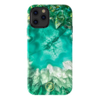 Kingxbar Agate Series elegantní pouzdro s potiskem achátu iPhone 12 mini zelené