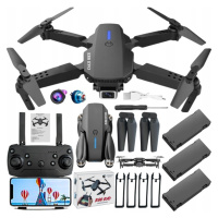 Set Dron s Kamerou E88 Pro Evo 3 Wifi baterie pro děti