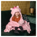 Cozy Noxxiez BL822 Jednorožec - hřejivá deka s kapucí se zvířátkem a tlapkovými kapsami