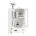 vidaXL Skříň highboard lesklá bílá 69,5 x 31 x 115 cm kompozitní dřevo