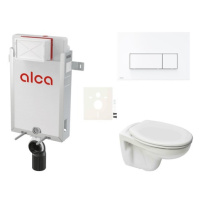 Cenově zvýhodněný závěsný WC set Alca k zazdění + WC S-Line S-line Pro SIKOAP7