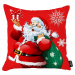 Červený vánoční povlak na polštář Mike & Co. NEW YORK Honey Christmas Santa Claus, 45 x 45 cm
