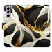 iSaprio flip pouzdro BlackGold Marble pro Samsung Galaxy S21 FE 5G