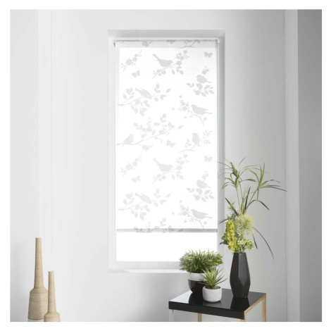 Bílá textilní roleta 90x180 cm Rossignol – douceur d'intérieur