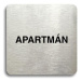 Accept Piktogram "apartmán" (80 × 80 mm) (stříbrná tabulka - černý tisk bez rámečku)