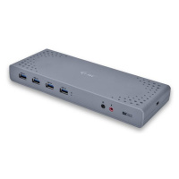 Dokovací stanice i-tec USB 3.0 / USB-C Dual Display / 3,5 mm jack / HDMI / šedá / ZÁNOVNÍ