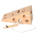 Dřevěná provlékací hra - myš v sýru