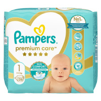 Pampers Premium Care Velikost 1, 26 Plenek, 2kg-5kg