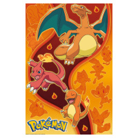 Plakát, Obraz - Pokemon - Fire Type, 61x91.5 cm