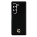 DKNY PU Leather Repeat Pattern Stack Logo MagSafe Zadní Kryt pro Samsung Galaxy Z Fold6 Black