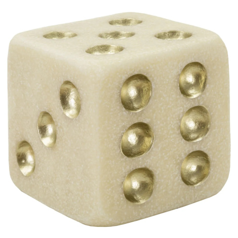 Mauro Ferretti Dekorativní doplněk Dice 12 cm bílý/zlatý