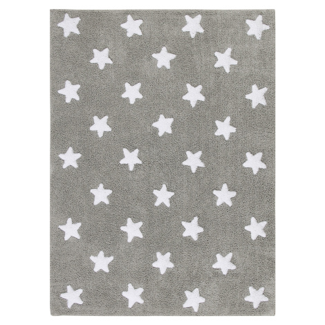 Lorena Canals koberce Přírodní koberec, ručně tkaný Stars Grey-White Rozměry koberců: 120x160