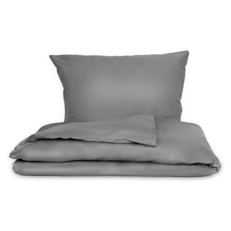 Kvalitex Saténové povlečení LUXURY COLLECTION tmavě šedé 1x 240/200, 2x 70/90cm