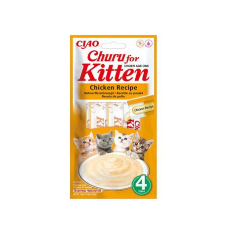 Inaba Churu Cat Kitten Chicken Recipe 4x14g