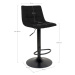Norddan Designová barová židle Dominik černá
