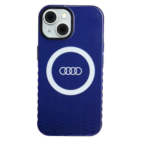 Kryt Audi IML Big Logo MagSafe Case iPhone 15 6.1" navy blue hardcase AU-IMLMIP15-Q5/D2-BE (AU-I