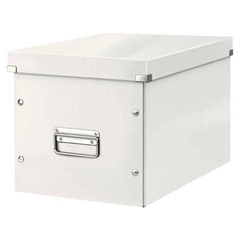 LEITZ Čtvercová krabice Click&Store, velikost L (A4), bílá