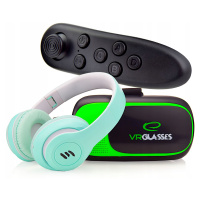 dárek Pro Chlapce Brýle Vr 360 Až 7 Palců +sluchátka Gamepad Bluetooth