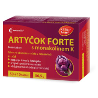 Noventis Artyčok Forte s monakolinem K 50+10 tablet