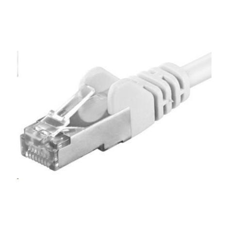 PREMIUMCORD Patch kabel CAT6a S-FTP, RJ45-RJ45, AWG 26/7 5m bílá