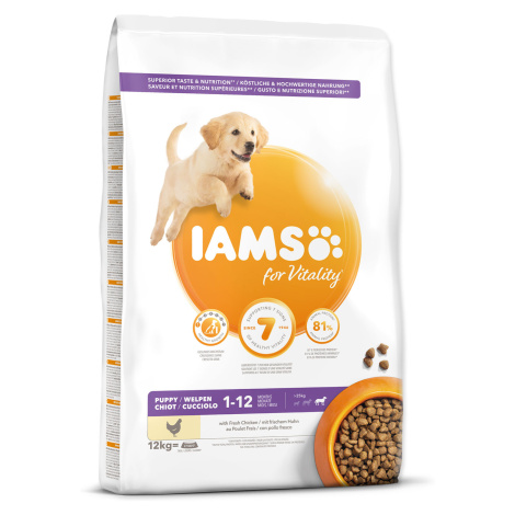 IAMS Dog Puppy Large Chicken 12 kg