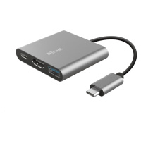 TRUST adaptér DALYX, 3-in-1, USB-C