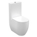 Kerasan FLO WC kombi mísa 36x60cm, spodní/zadní odpad, bílá